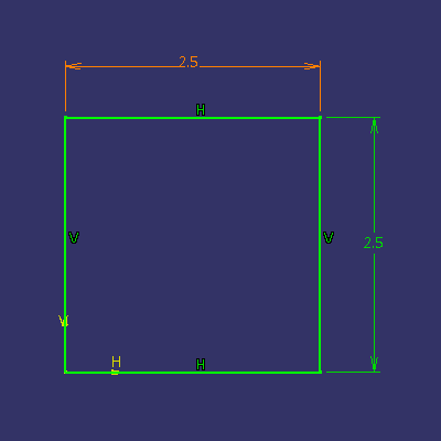 Catia sketch constrained