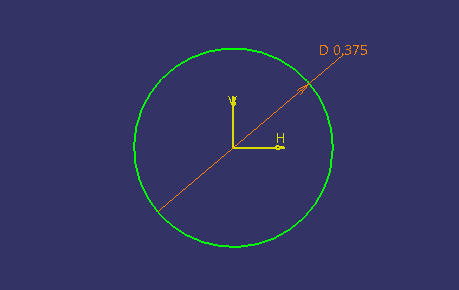 Catia v5 sketch constrained for pin