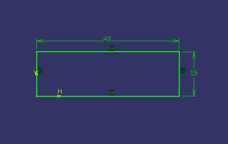 Catia v5 sketch constrained for board