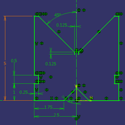 Catia v-block mirror