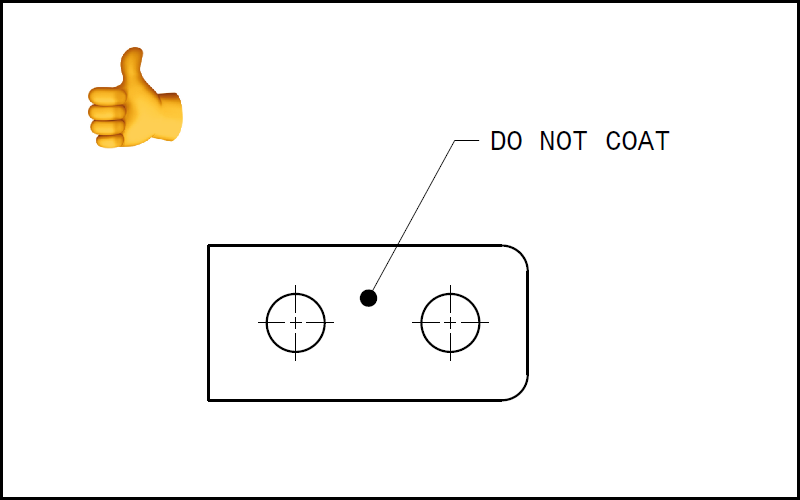 Gd&t leader surface correct